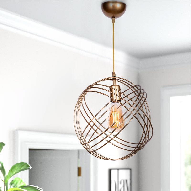 GLOBE Gold | Gold Hanging Lamp - Disselt Designs