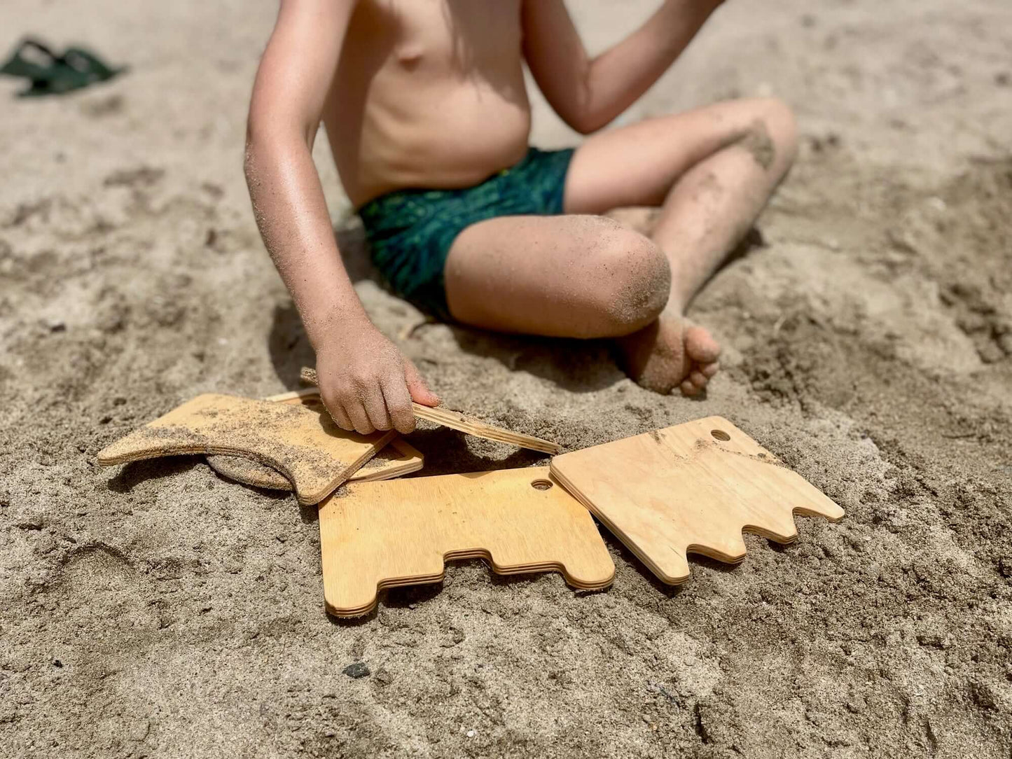 KIDS BEACH | Wooden Shovel Set for Kids