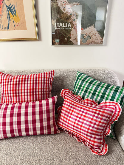 Noel Plaid Square Pillow