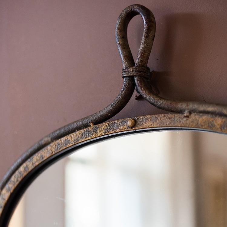 REFLECT | Antique Style Dark Iron Mirror - Disselt Designs