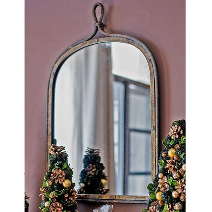 REFLECT | Antique Style Dark Iron Mirror - Disselt Designs