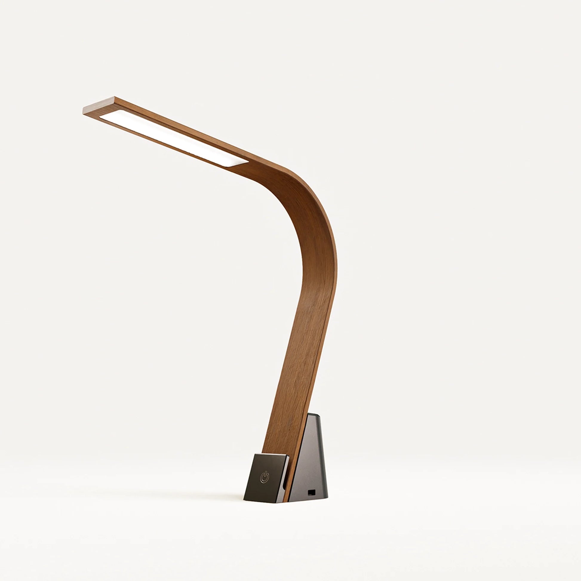 Brooklyn LED Task Light - Black Walnut Wood - Disselt Designs