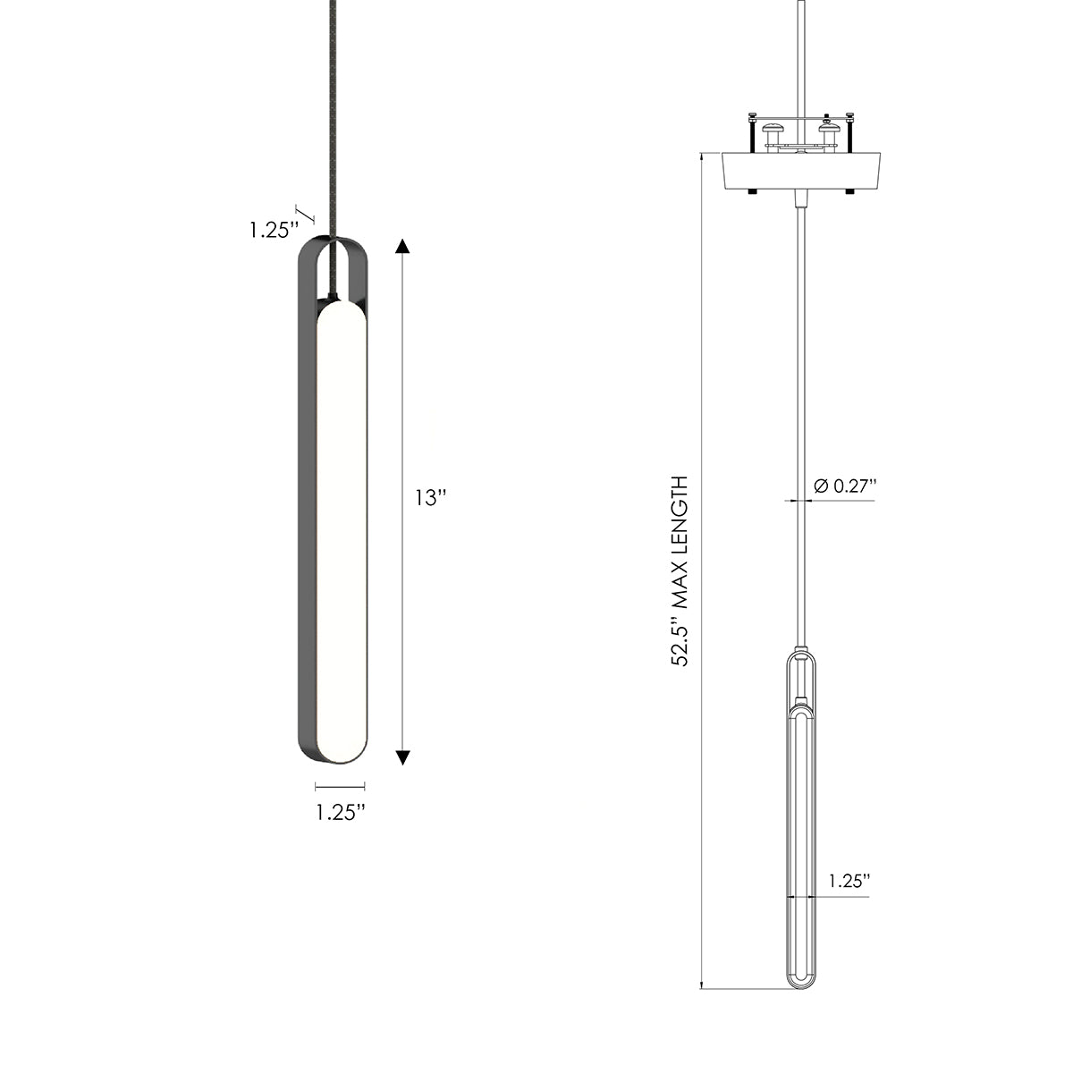 Highline LED Single Pendant Light - Disselt Designs