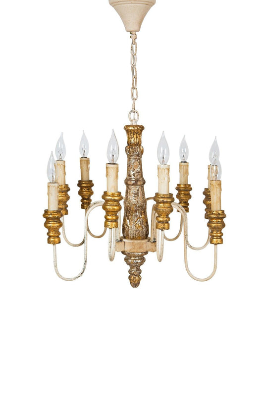 CHATSWORTH | Vintage Gold Chandelier - Disselt Designs