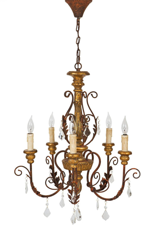 BILTMORE | 5 Candelabra Light Chandelier - Disselt Designs