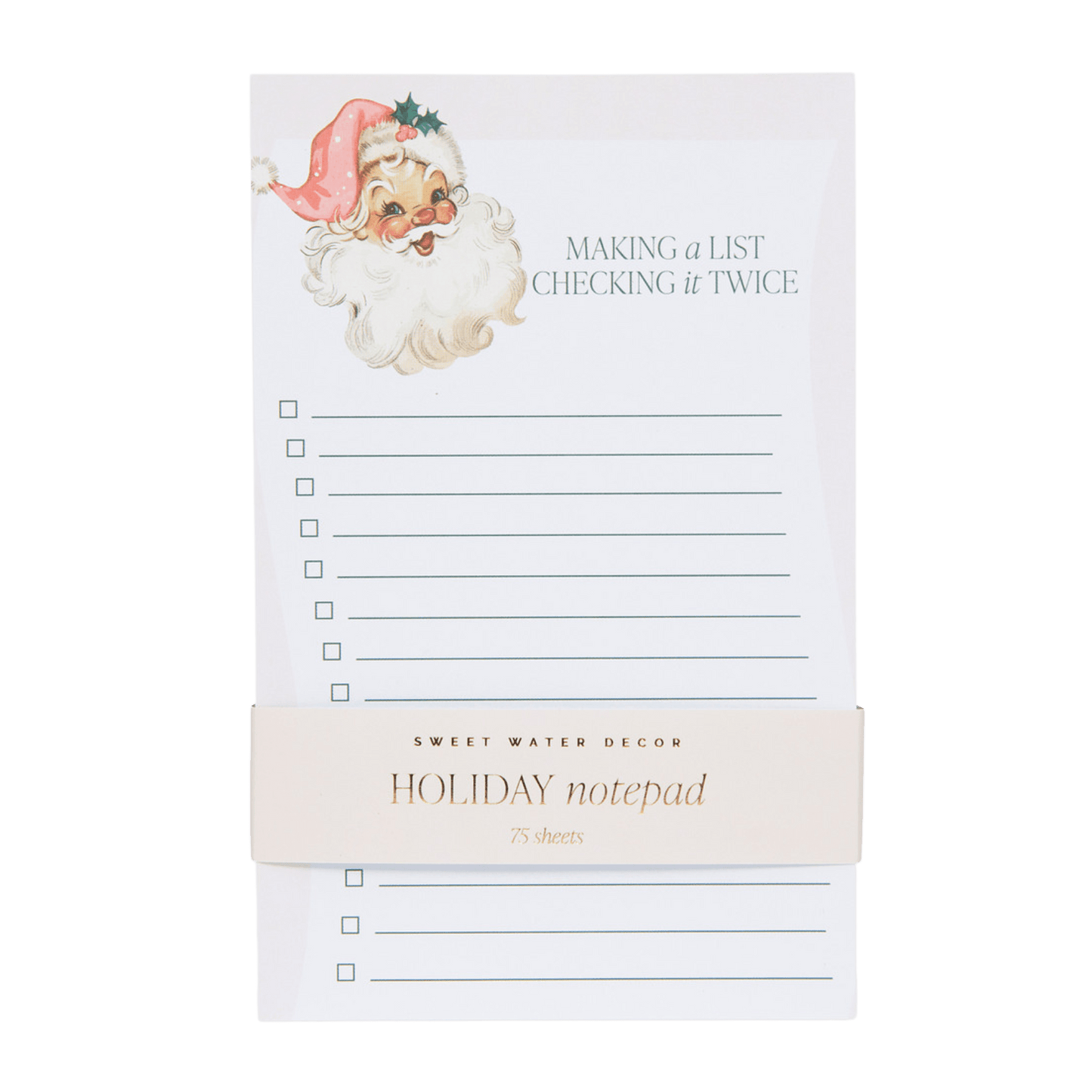 Vintage Santa Notepad