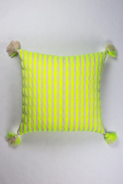 Antigua Pillow - Neon Pink and Yellow