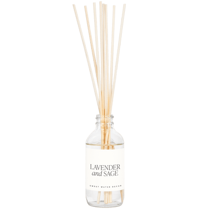 Lavender and Sage Clear Reed Diffuser