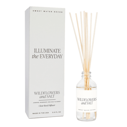 Wildflowers and Salt Clear Reed Diffuser