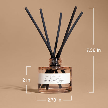 Palo Santo Patchouli Tinted Glass Jar Reed Diffuser