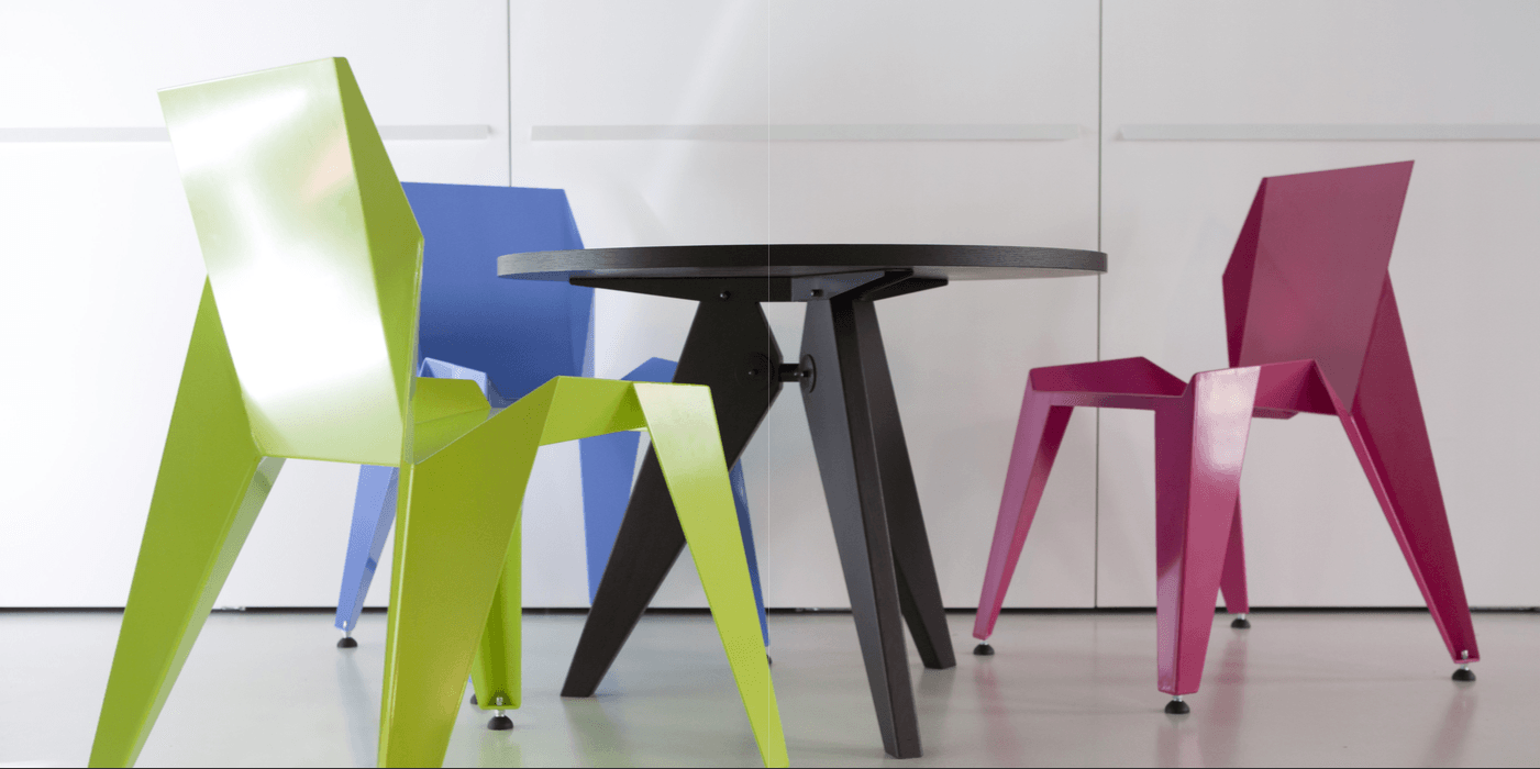 EDGE | Modern Green Aluminum Chair - Disselt Designs