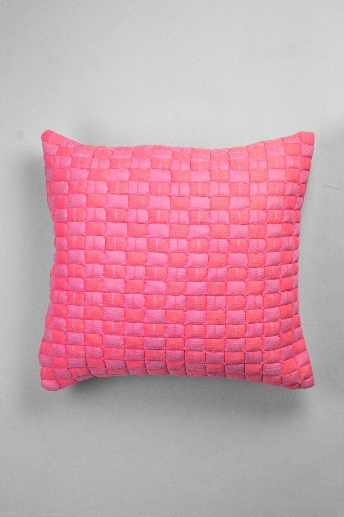 Backordered: Sujani Quilted Pillow - Neon Pink