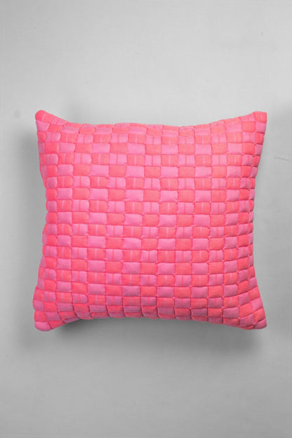 Backordered: Sujani Quilted Pillow - Neon Pink