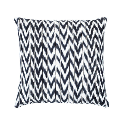 Toto Black + White Ikat Pillow