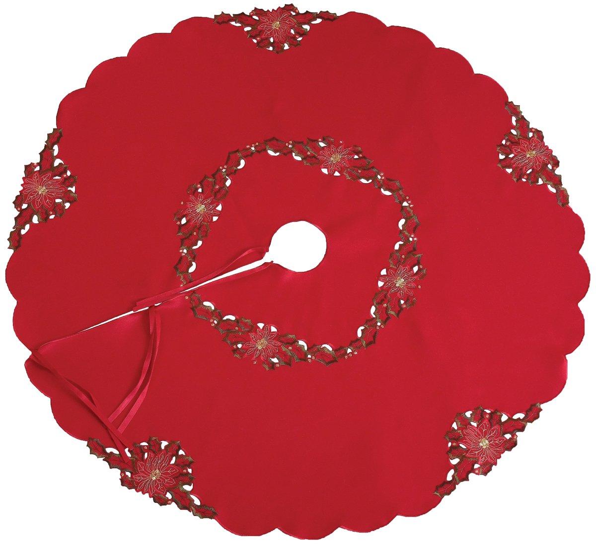 SPIRIT | Holiday Spirit Treeskirt, 48''Round - Disselt Designs