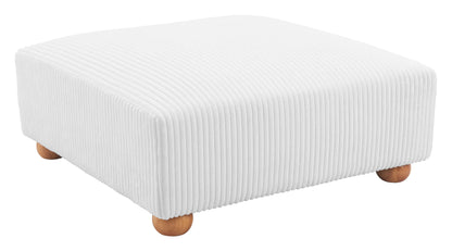 Tayte Ottoman White - Disselt Designs