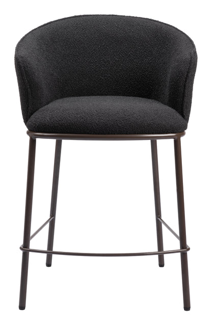 Essen Counter Stool Black & Bronze - Disselt Designs