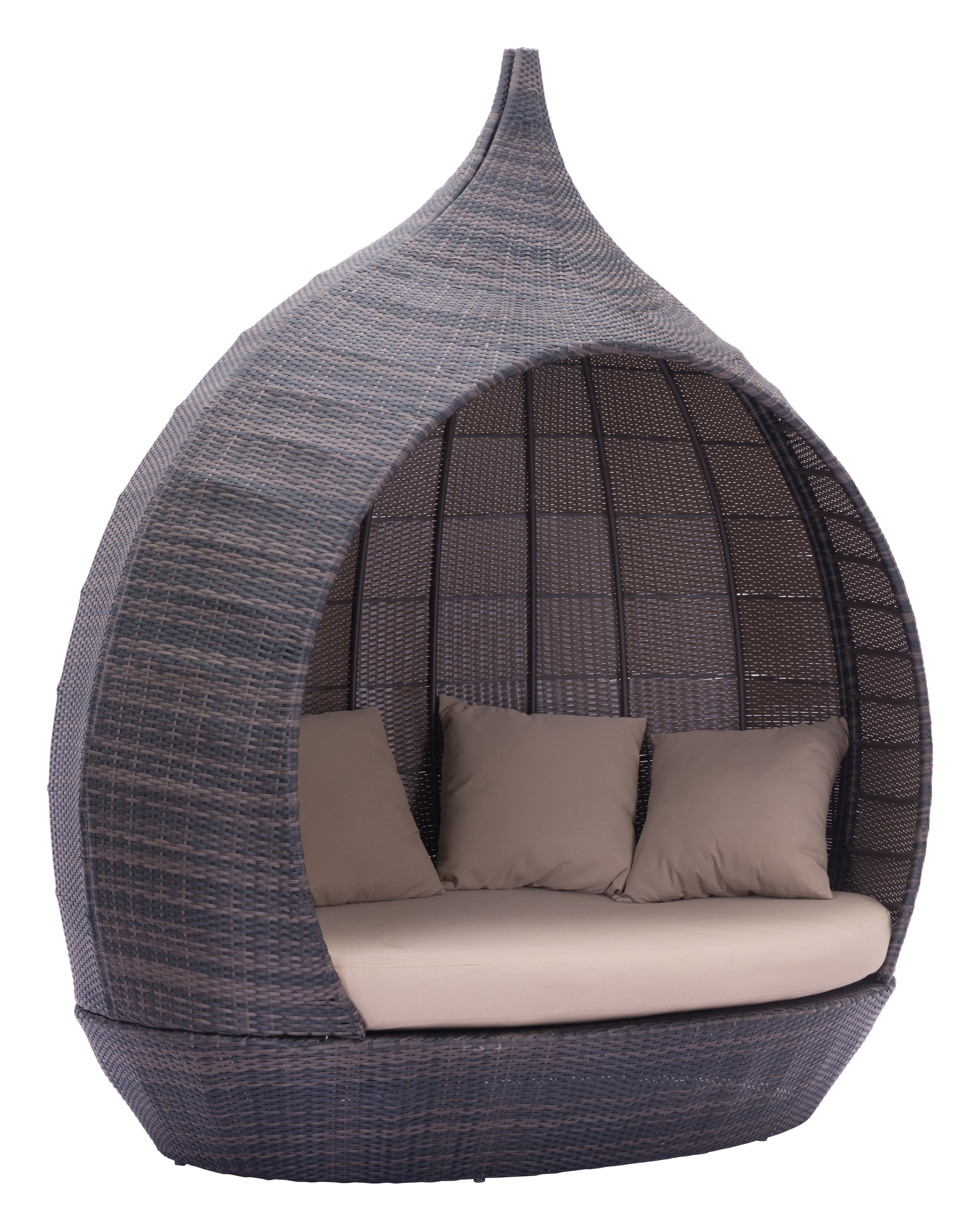 Martinique Beach Daybed Brown & Beige - Disselt Designs