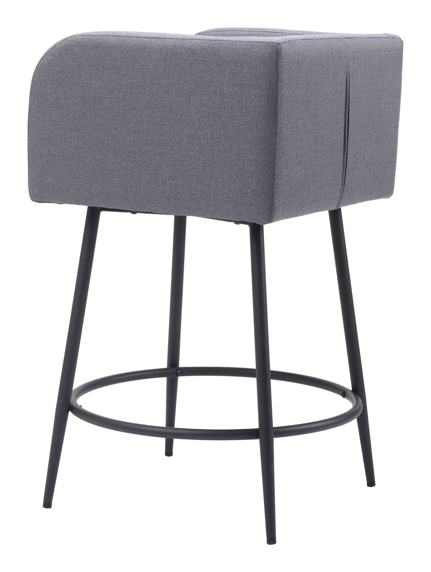 Horbat Counter Stool (Set of 2) Gray - Disselt Designs