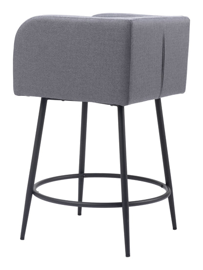 Horbat Counter Stool (Set of 2) Gray - Disselt Designs