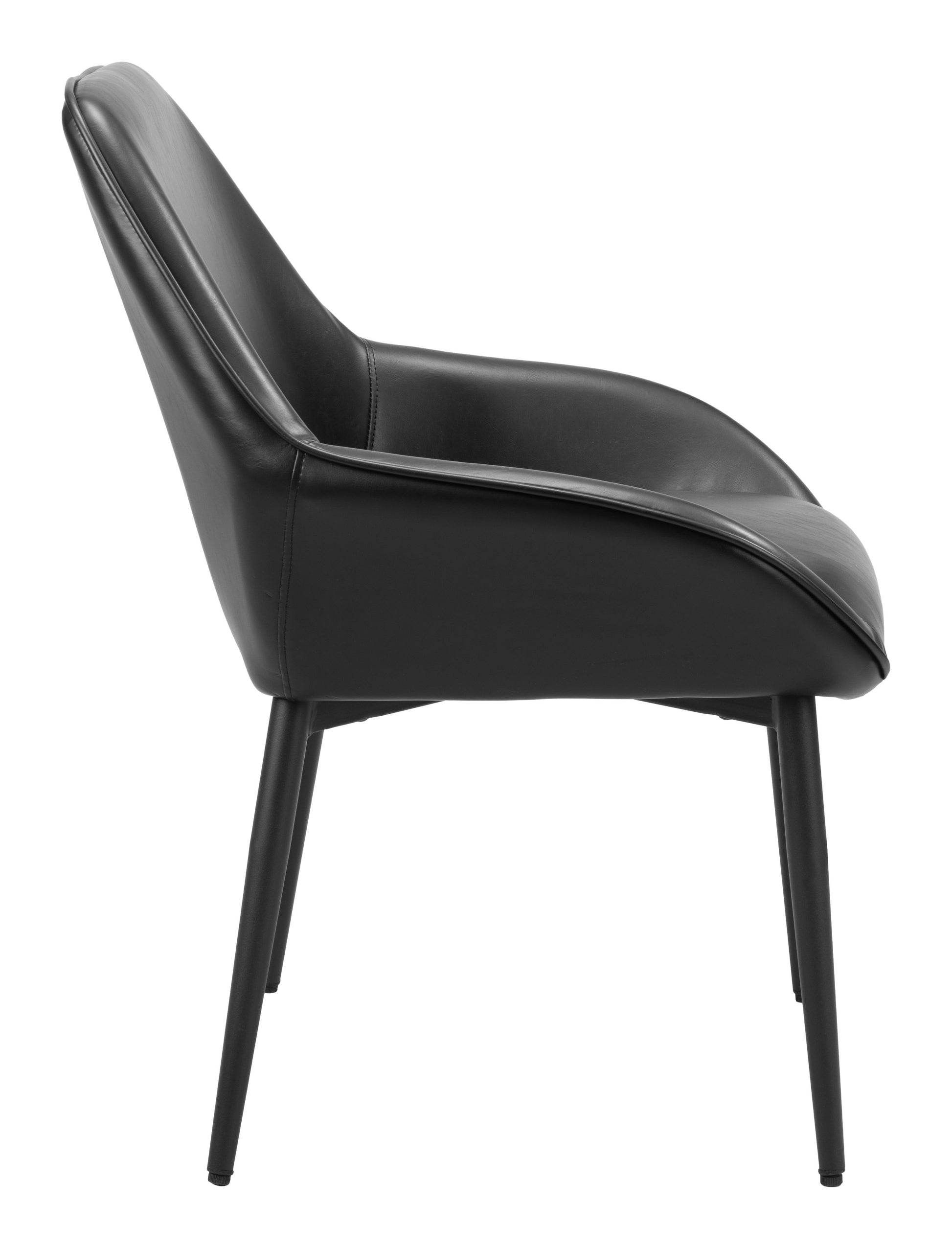 Vila Dining Chair (Set of 2) Black - Disselt Designs