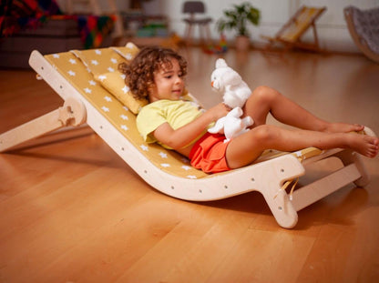 KIDS LOUNGE | Adjustable Lounge Chair with Comfy Pad for Kids