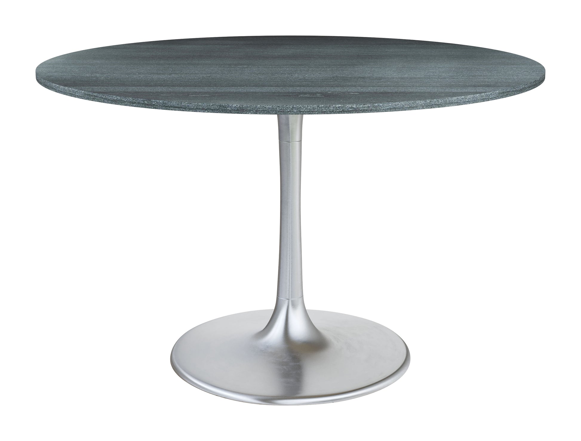 Metropolis Dining Table Gray & Silver - Disselt Designs