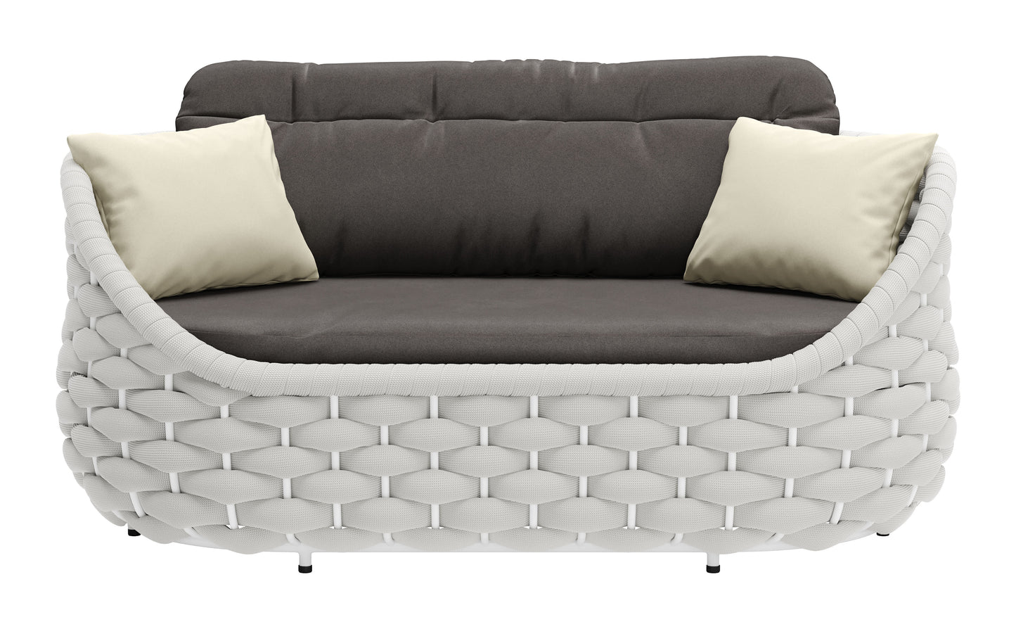 Coral Reef Loveseat Gray - Disselt Designs