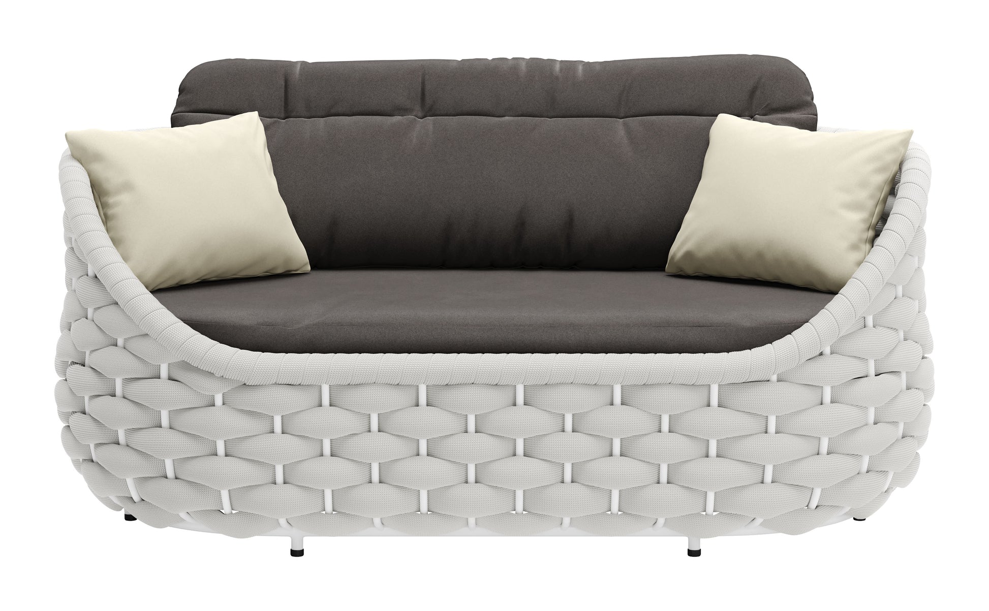 Coral Reef Loveseat Gray - Disselt Designs