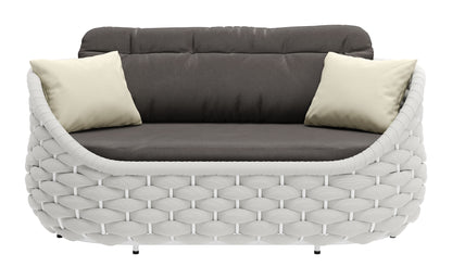 Coral Reef Loveseat Gray - Disselt Designs