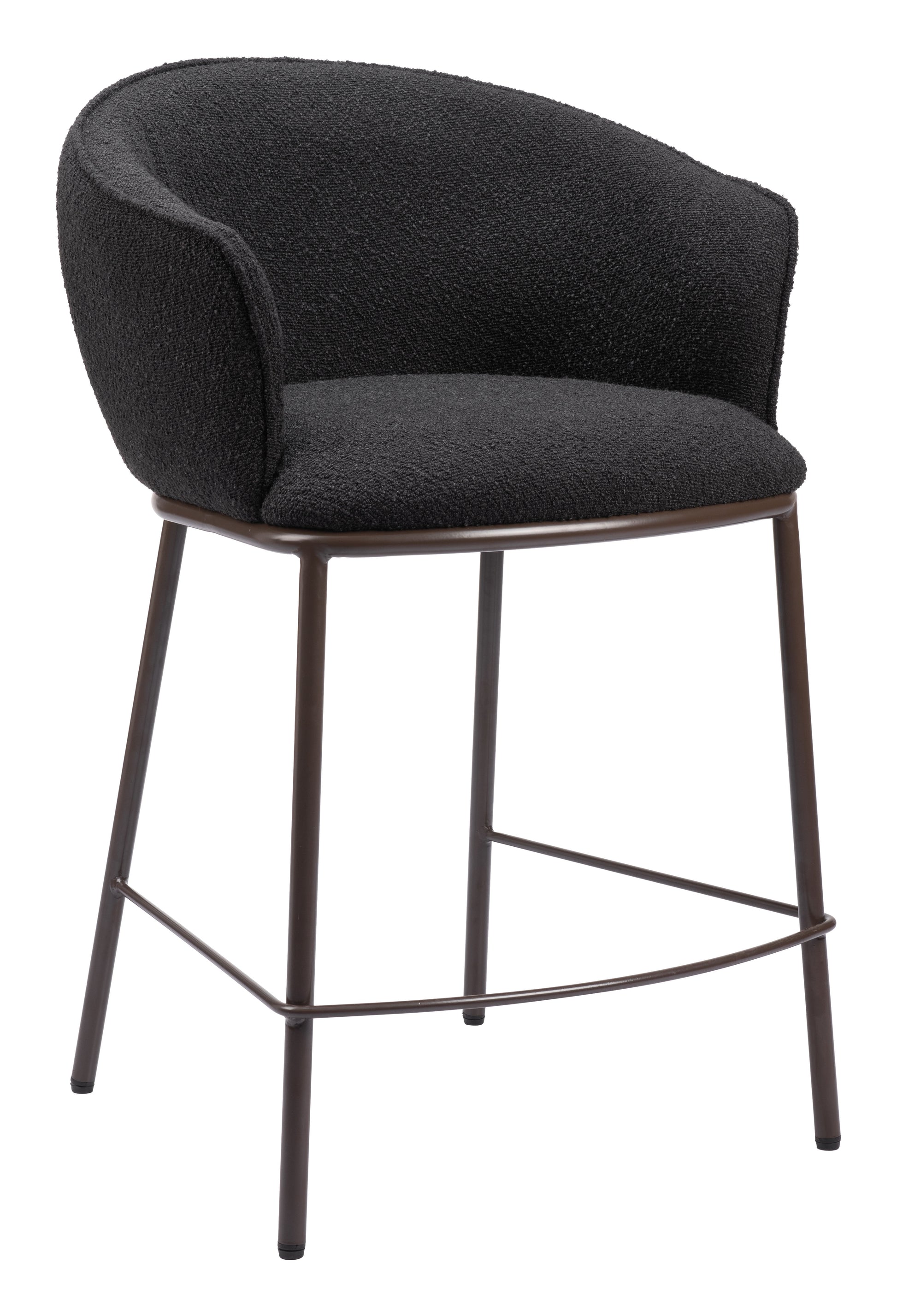Essen Counter Stool Black & Bronze - Disselt Designs