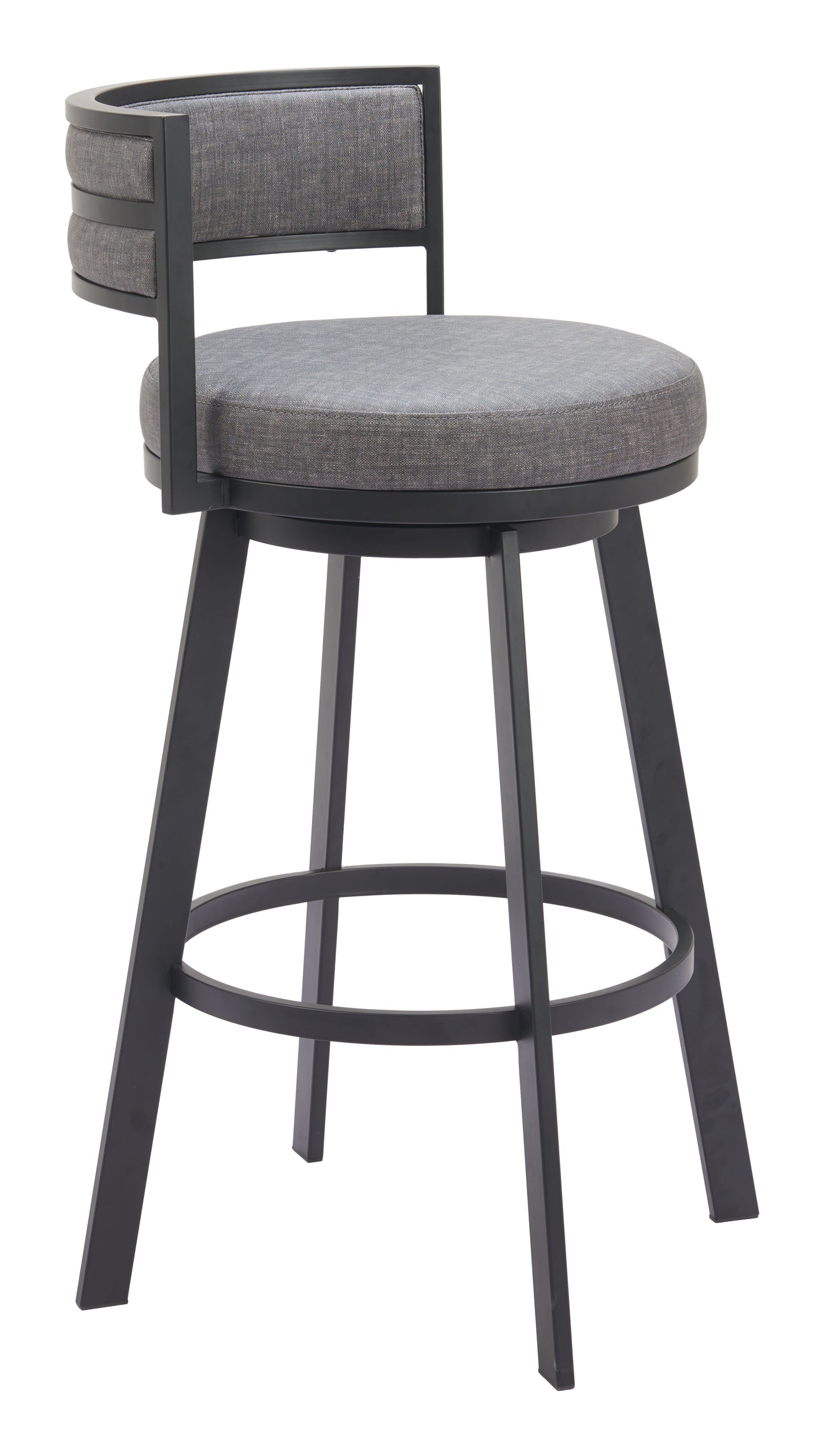 Gimsby Swivel Barstool Gray - Disselt Designs