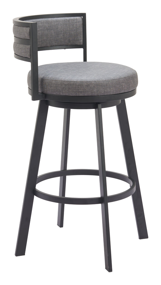 Gimsby Swivel Barstool Gray - Disselt Designs