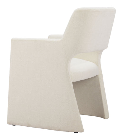 Minet Dining Chair Linen White - Disselt Designs