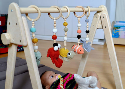 KIDS GYM | Montessori Baby Gym & Hanging Toys Set