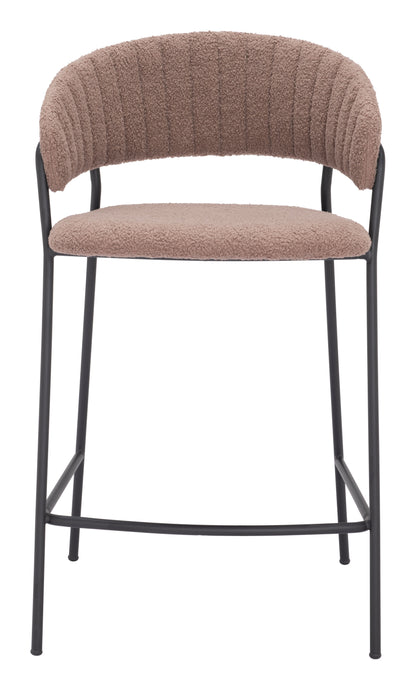 Josephine Counter Stool (Set of 2) Brown - Disselt Designs