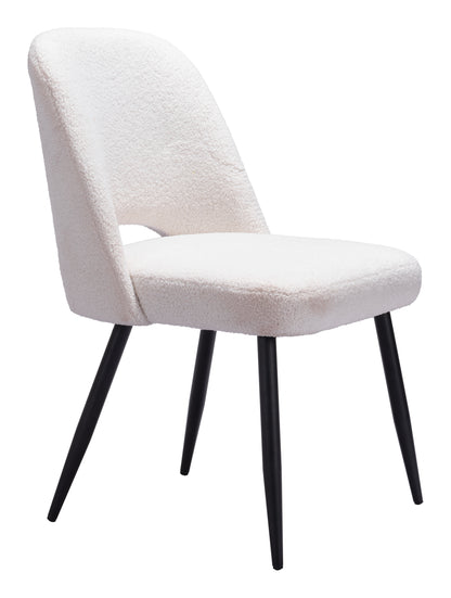Teddy Dining Chair (Set of 2) Ivory - Disselt Designs