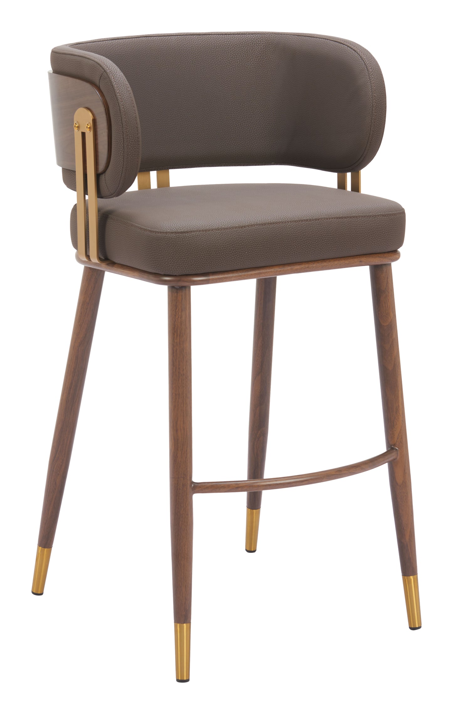 Brew Barstool Brown & Walnut - Disselt Designs