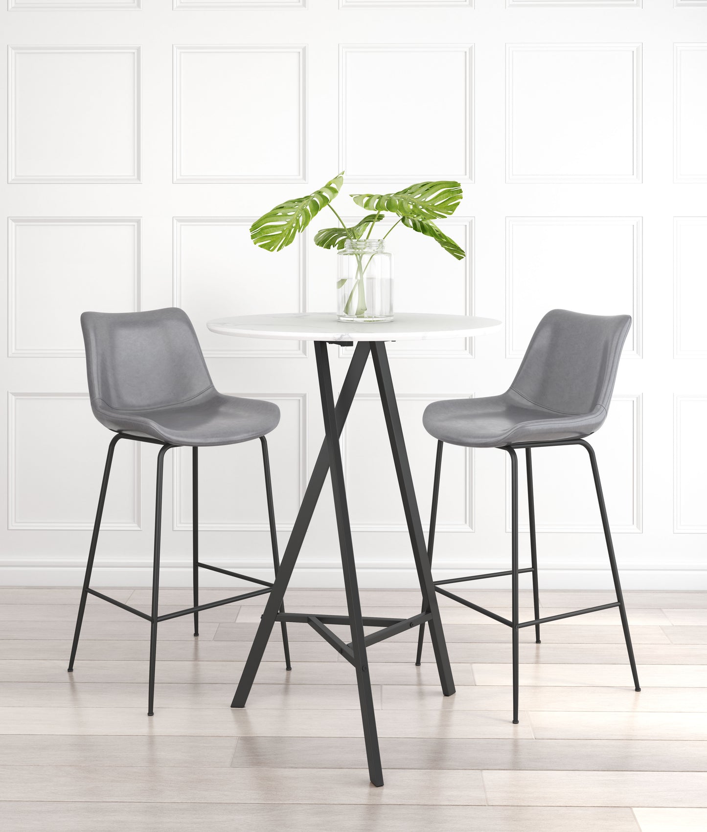 Byron Barstool Gray - Disselt Designs