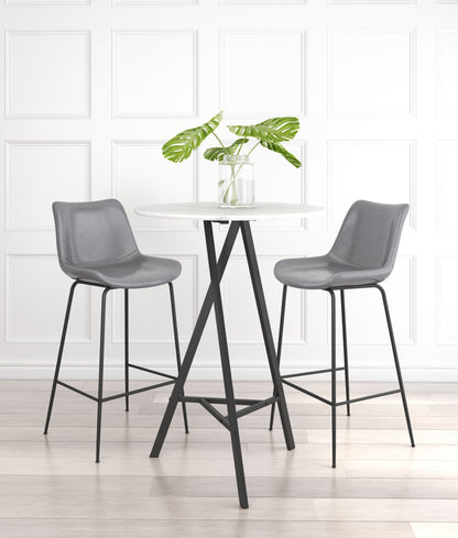 Byron Barstool Gray - Disselt Designs