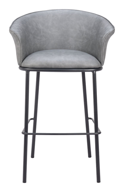 Garston Barstool Gray - Disselt Designs