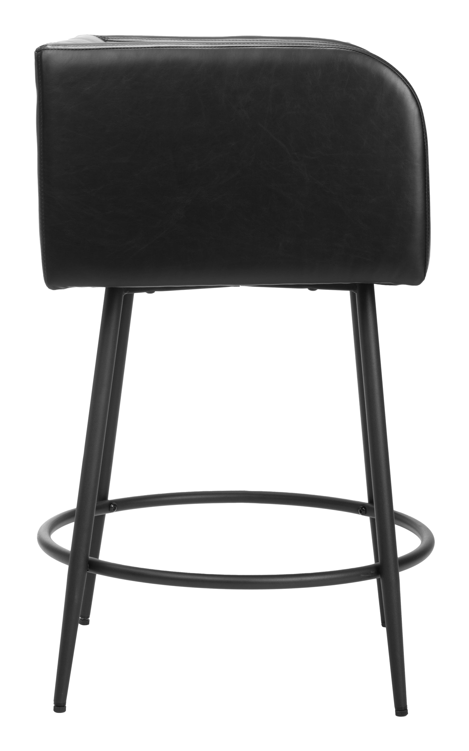 Horbat Counter Stool (Set of 2) Black - Disselt Designs