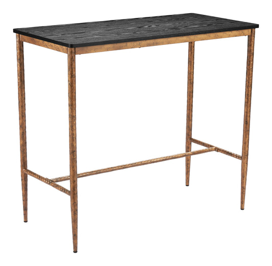 Nida Bar Table Black & Bronze - Disselt Designs