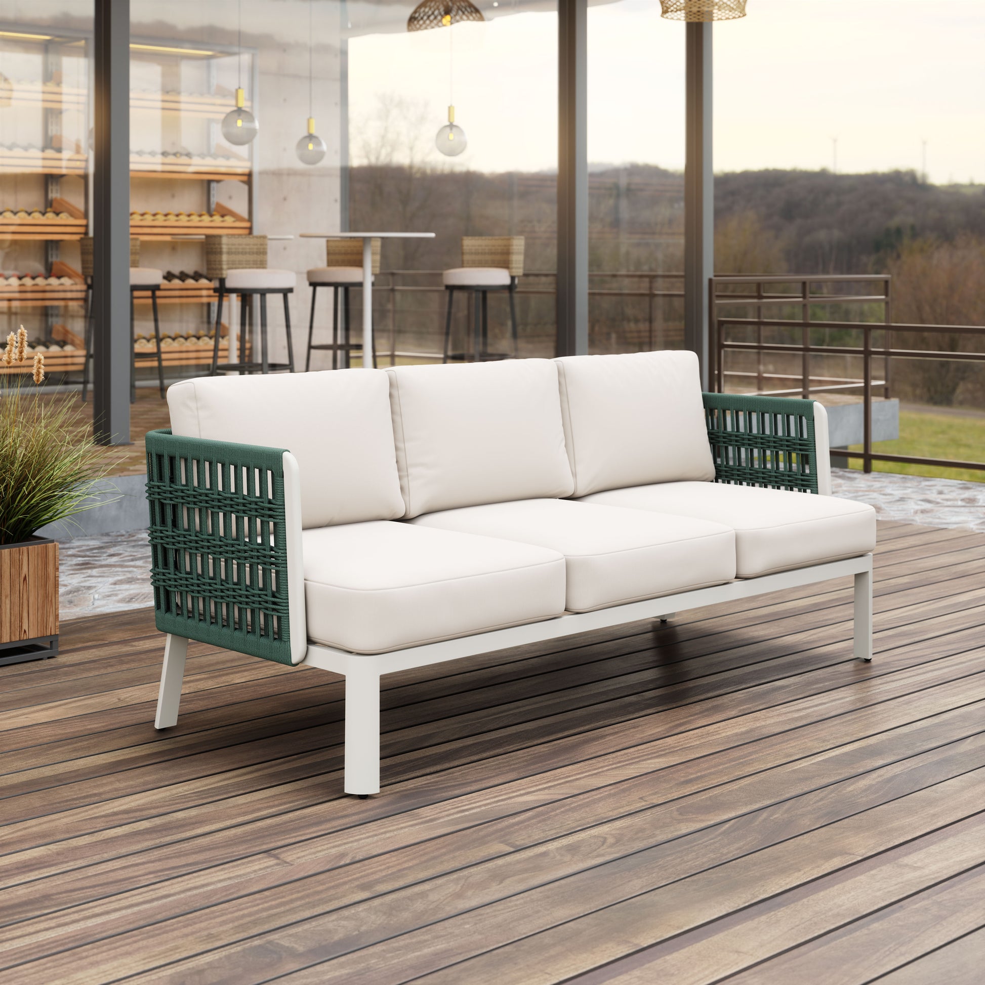Bridgehampton Sofa White - Disselt Designs