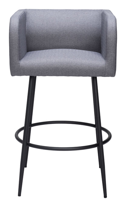 Horbat Barstool (Set of 2) Gray - Disselt Designs