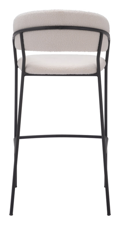 Josephine Barstool (Set of 2) Cream - Disselt Designs