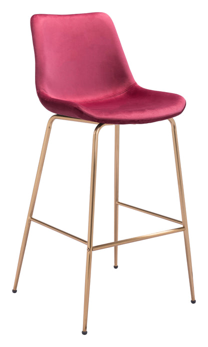 Tony Barstool Red & Gold - Disselt Designs