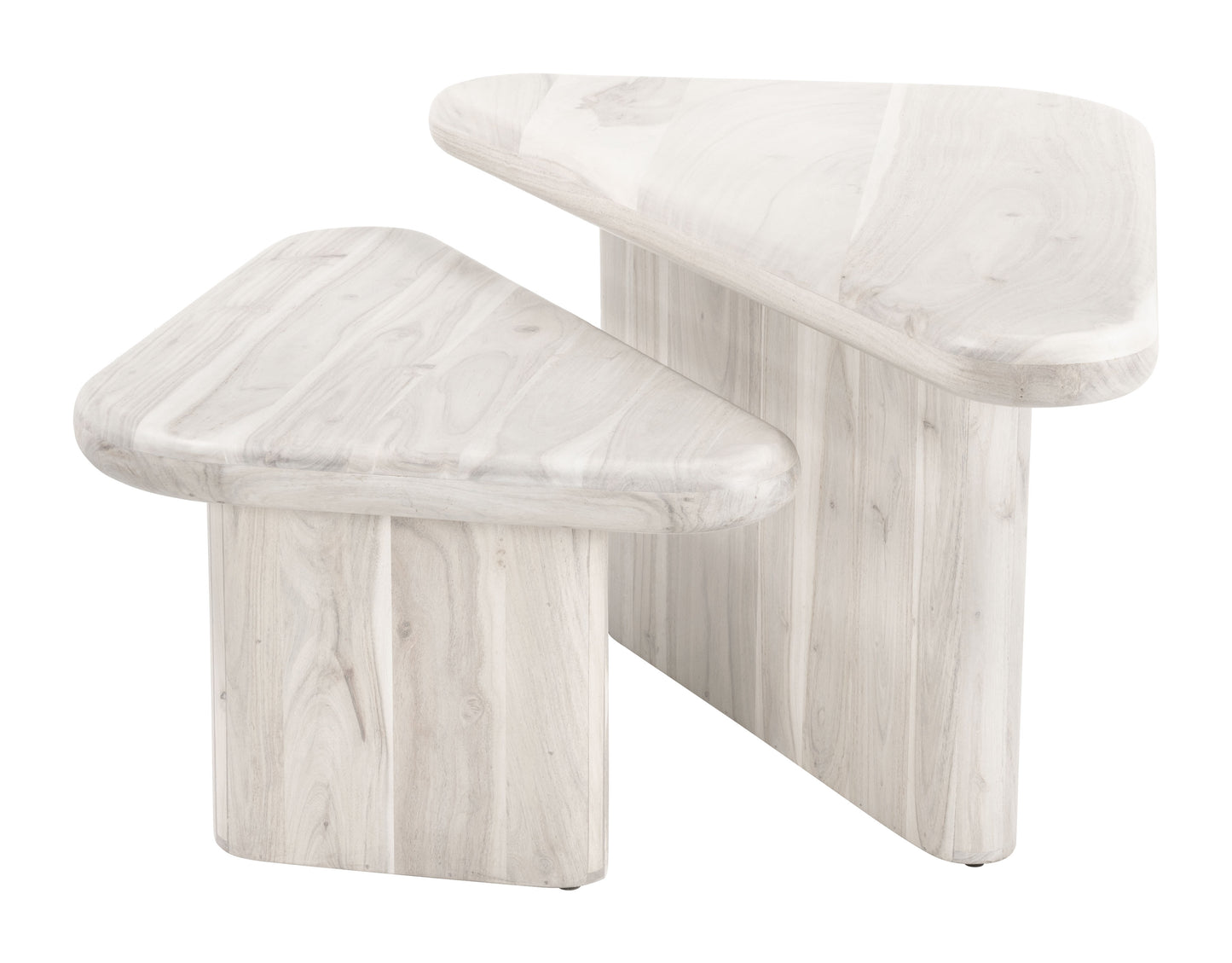 Navidic Coffee Table Set (2-Piece) Whitewashed - Disselt Designs
