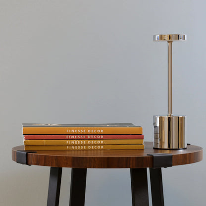 Pulse Rechargeable Table Lamp // Chrome - Disselt Designs