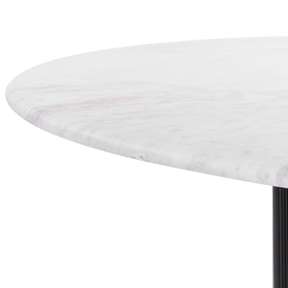 Izola Dining Table White & Black - Disselt Designs
